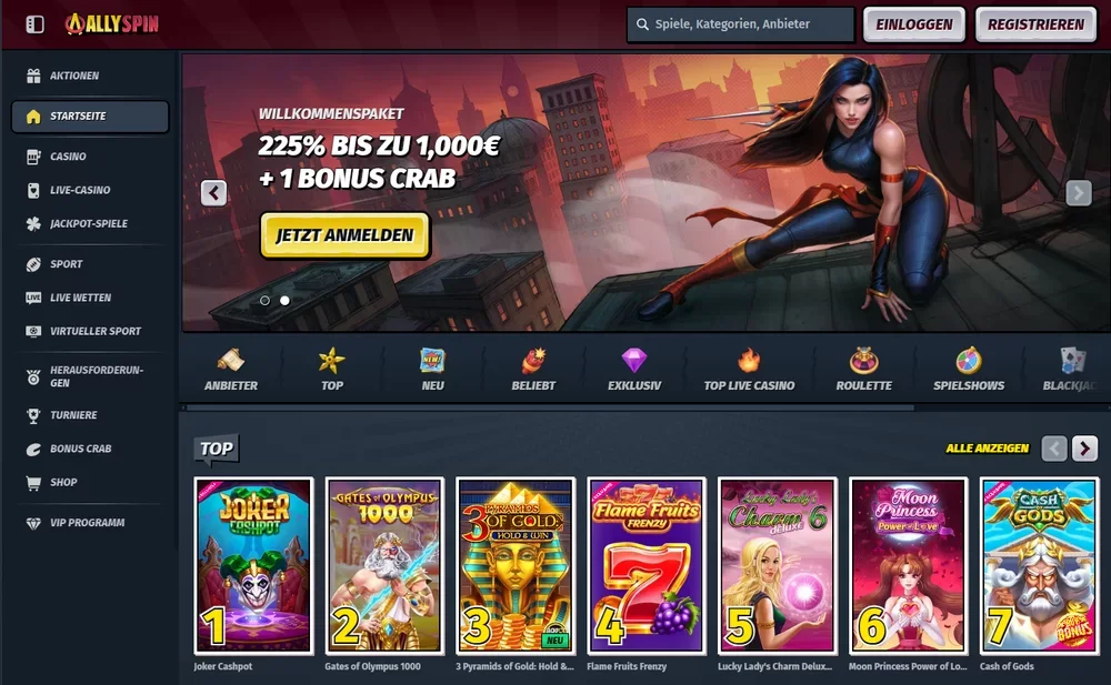 Allyspin Casino – 2025's Licensed ...