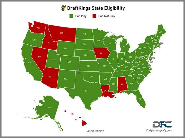 Where Is Draftkings Legal In The United States